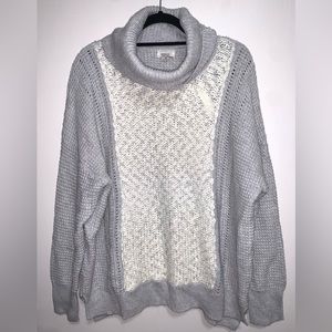 Caslon Chunky Knit Cowl Neck Sweater Size XXL